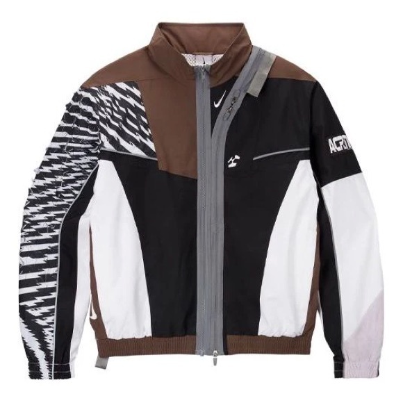 Acronym x Nike Woven Jacket Men’s Size Large BNWT CU0465-100 Black/brown/white - Picture 1 of 15